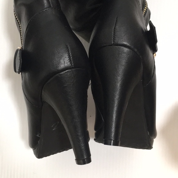 Knee High Platform Heel Boots - Picture 3 of 4